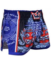 Short Buddha Muay Thai Kick Boxing Thailand Azul