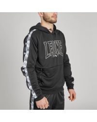 Sudadera Capucha Leone ICONIC Negro